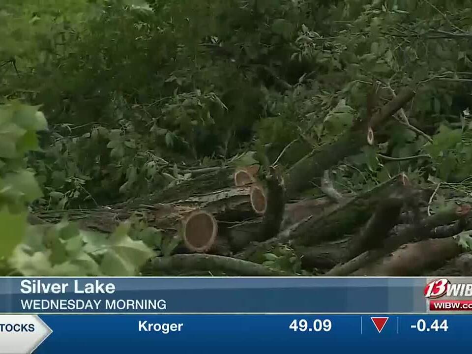 Storm damage reported early Wednesday across much of northeast Kansas