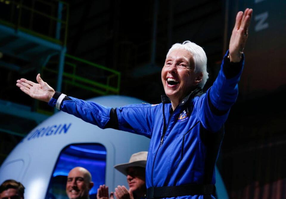 Wally Funk, aviation pioneer who was oldest woman to travel into space, dies at 87