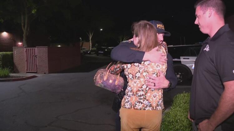 Elk Grove house fire survivor reunites with officers who carried her ...