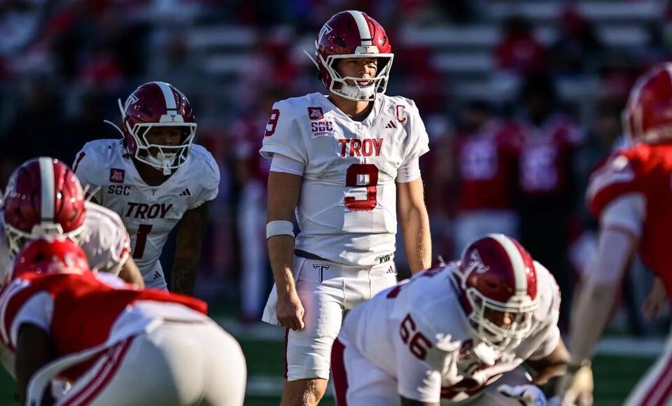 Troy coach Gerad Parker provides injury update on QB Goose Crowder ...