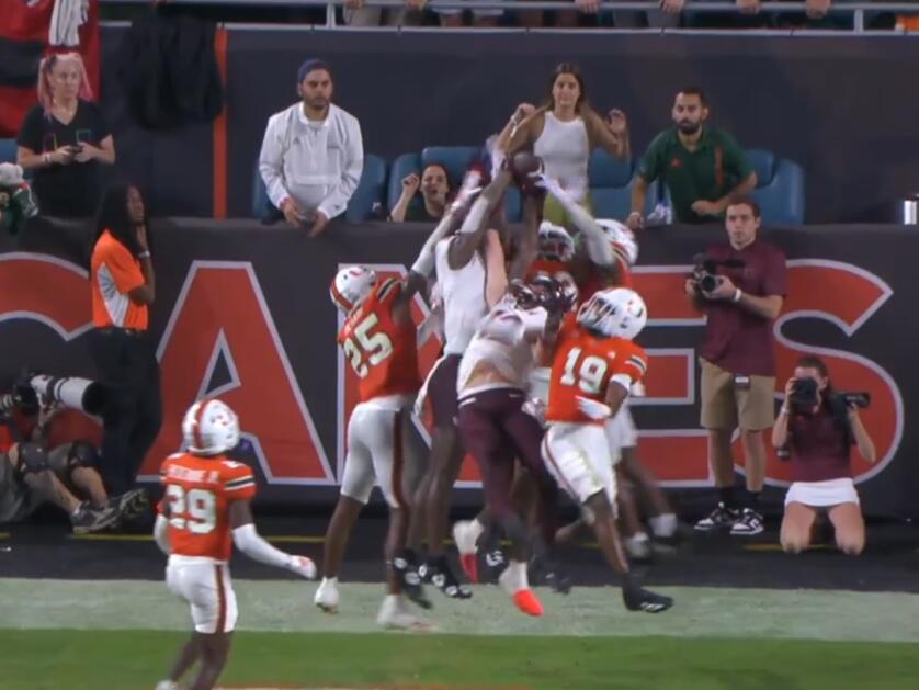 Ref from Miami's win over Virginia Tech delivers second controversial walkoff decision in favor