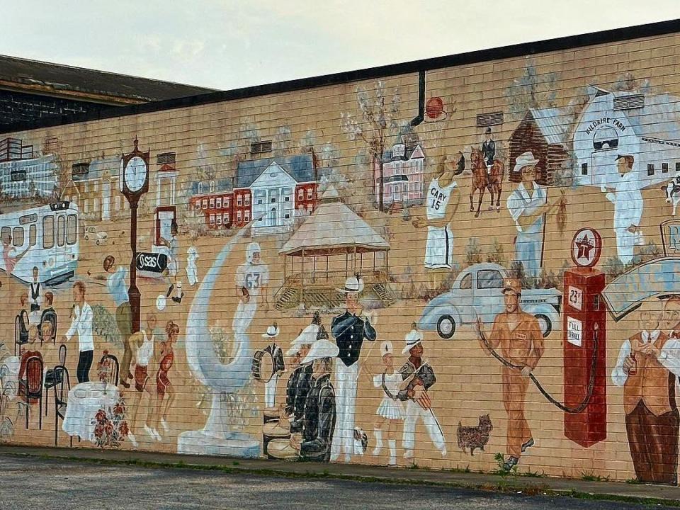 Clues and codes Cary mural hides 173 years of secrets to town's past