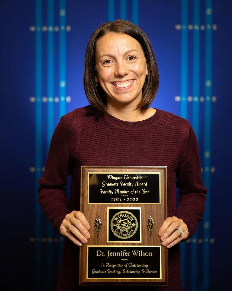 Wingate Graduate Faculty Member of the Year shows tireless devotion to ...