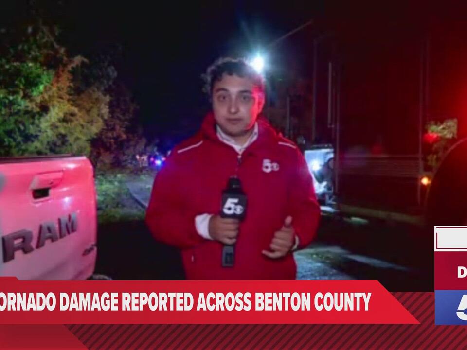 Homes reported destroyed near Decatur, Arkansas after possible tornado