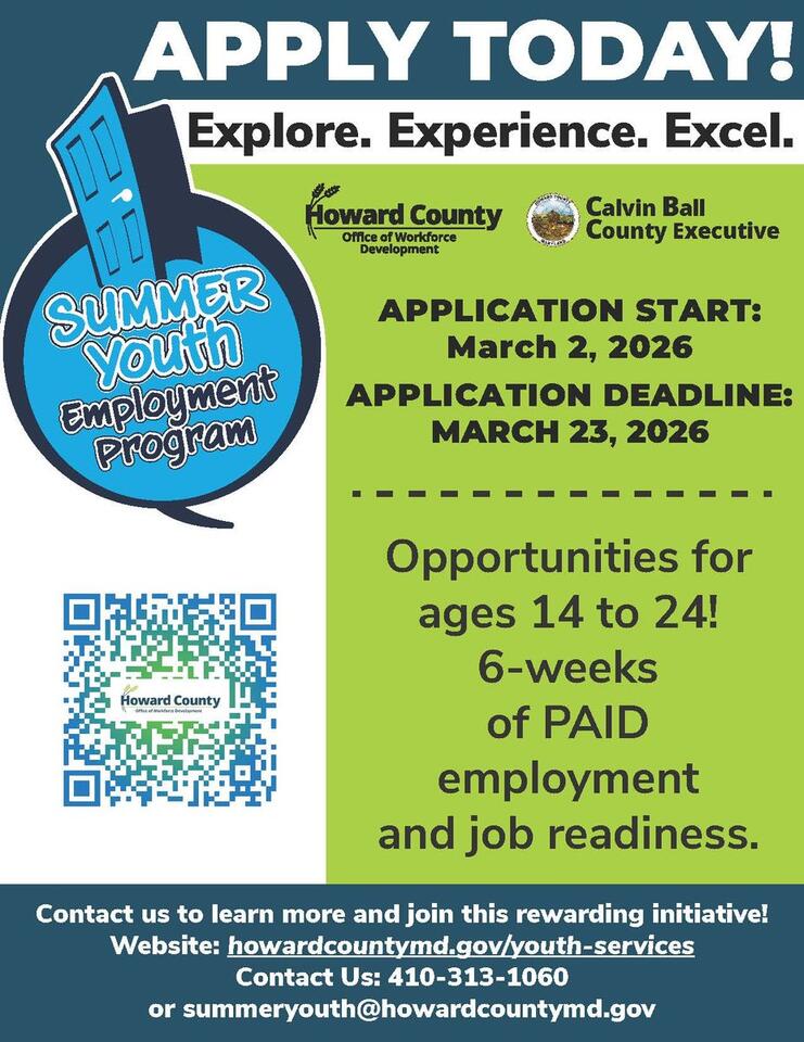 Howard County Summer Youth Employment Program open - NewsBreak