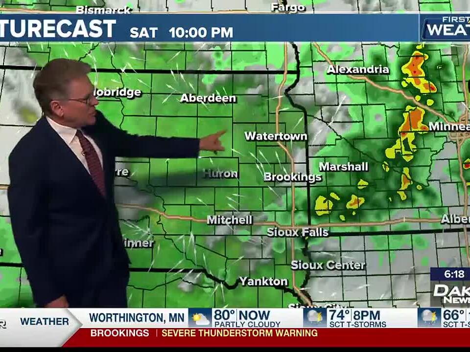 Meteorologist Phil Schreck's First Alert Saturday Night Weather Update