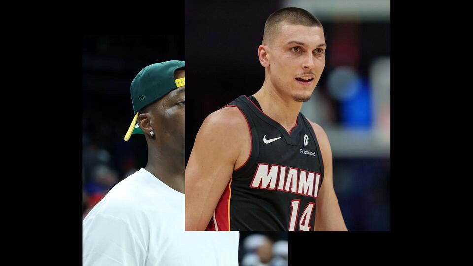 Bam Adebayo Struck Tyler Herro in the Face at Las Vegas Practice Court