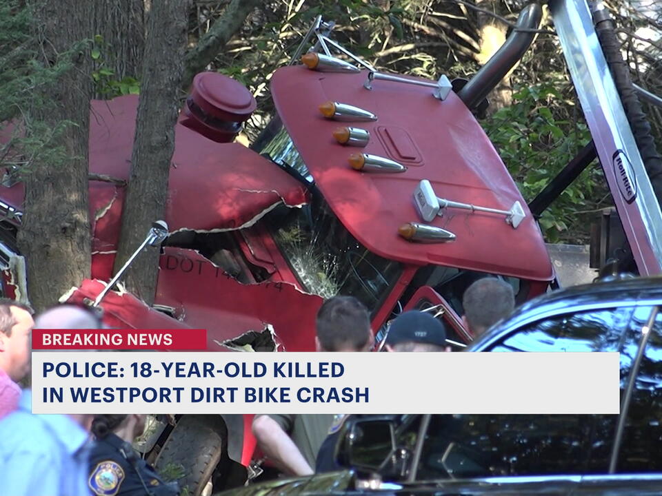 Police: Teen on dirt bike dies after crash with dump truck in Westport
