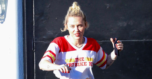 Miley Cyrus Heads To The Hair Salon Wearing Crop Top & Gucci-Belted Pants — Photos – NewsBreak