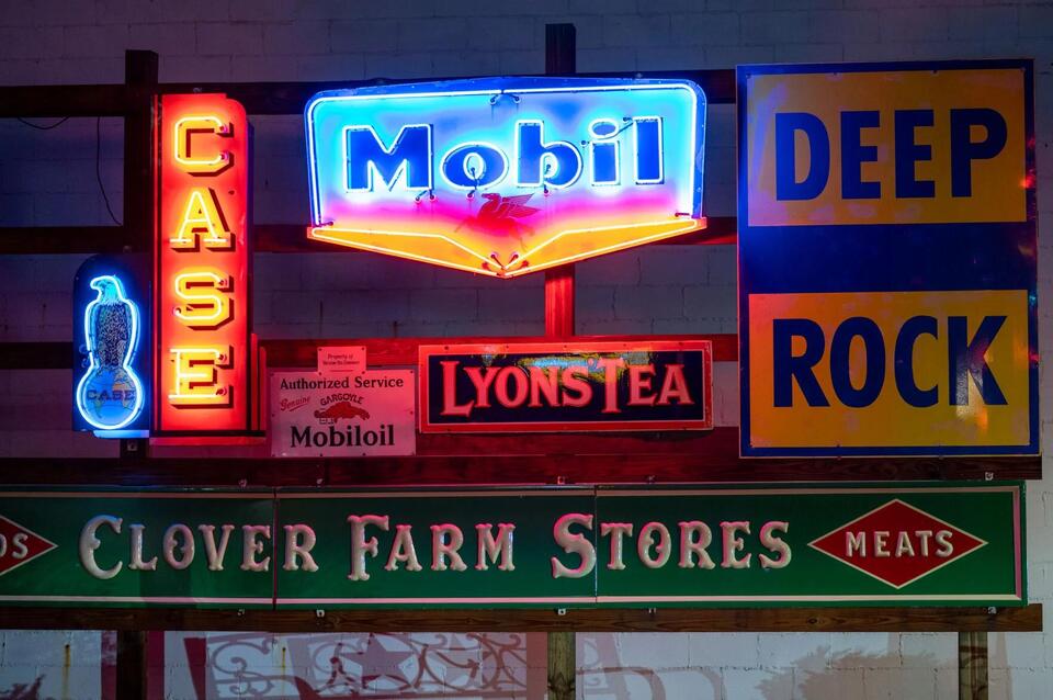 Yesterday’s Sign Park: Community space, vintage display