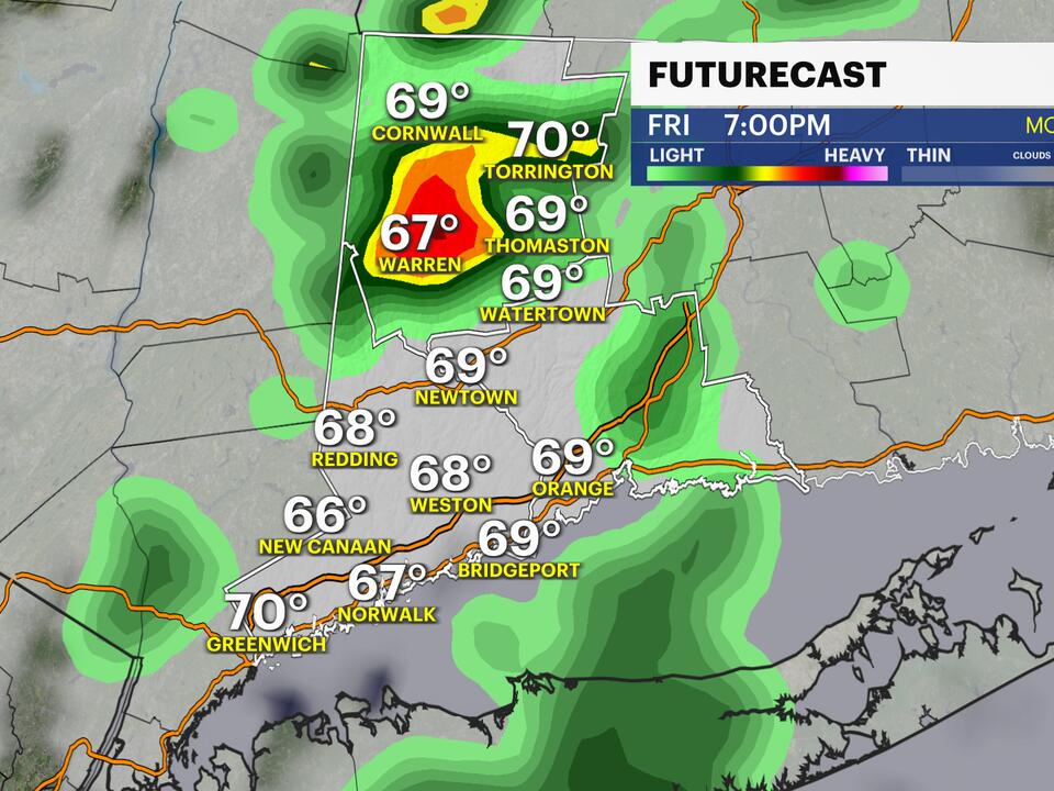 STORM WATCH: Heavy rain clears out tonight; tolerable temperatures Saturday
