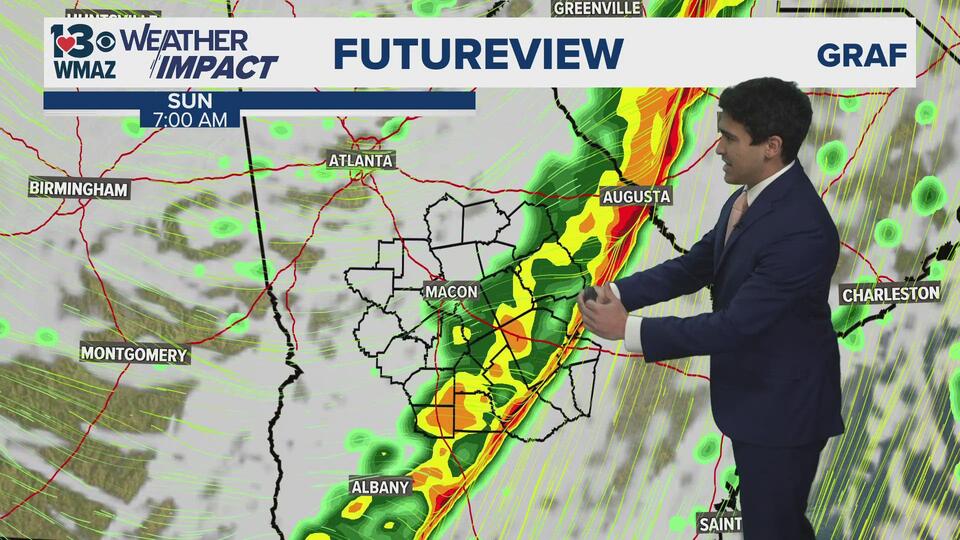 Widespread rain and possible gusty thunderstorms for tomorrow morning ...