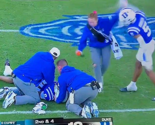 Duke football player who swiped at female staffer was caught in similar ...