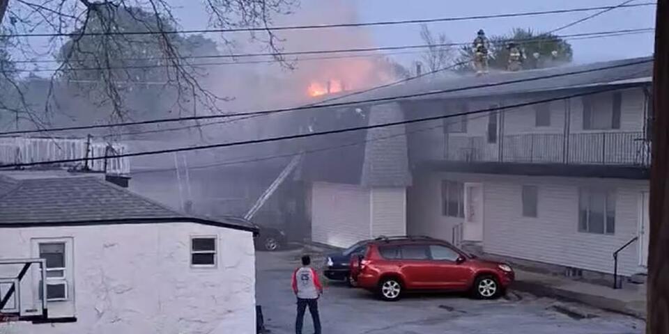 Crews battle apartment complex fire in Springfield - NewsBreak