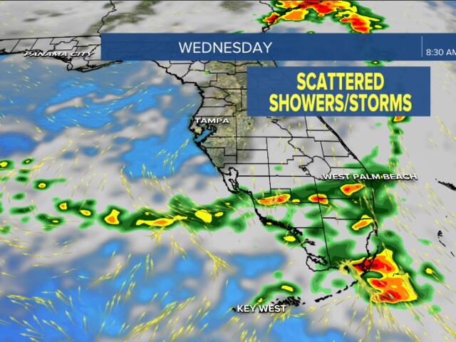 Chance of isolated showers Tuesday afternoon before more strong one mid ...