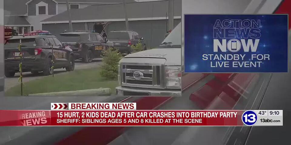15 hurt, 2 kids dead after car crashes into children's birthday party ...