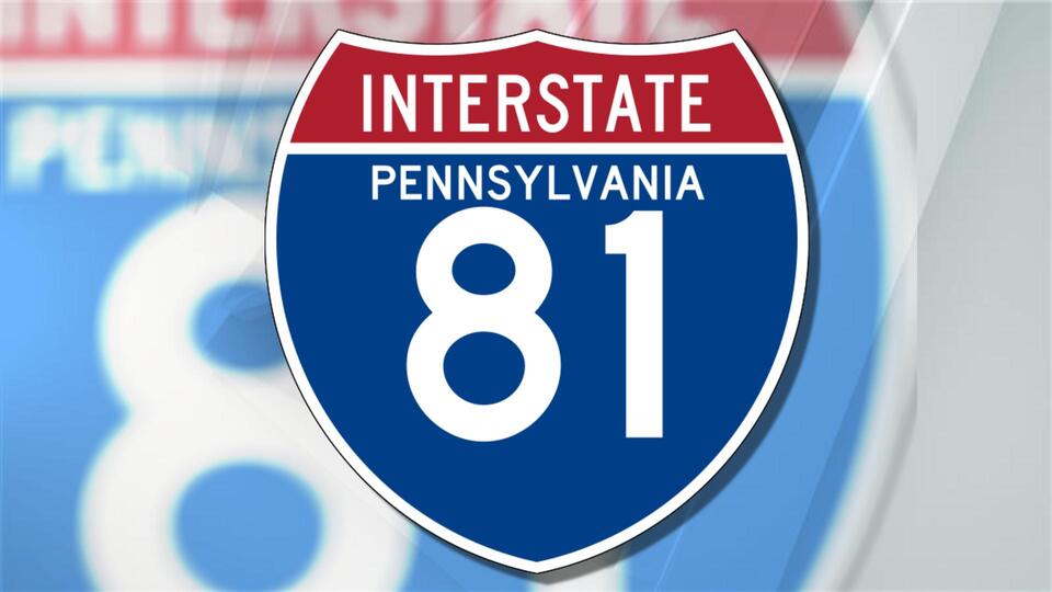 Tractor trailer fire closes all lanes on Interstate 81 Northbound