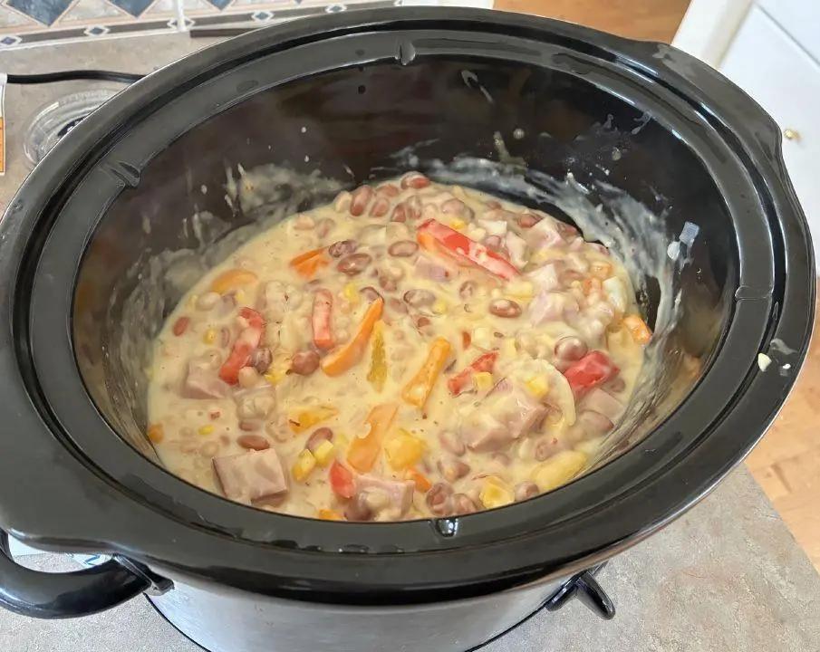 White bean and ham soup, perfect when weather cools