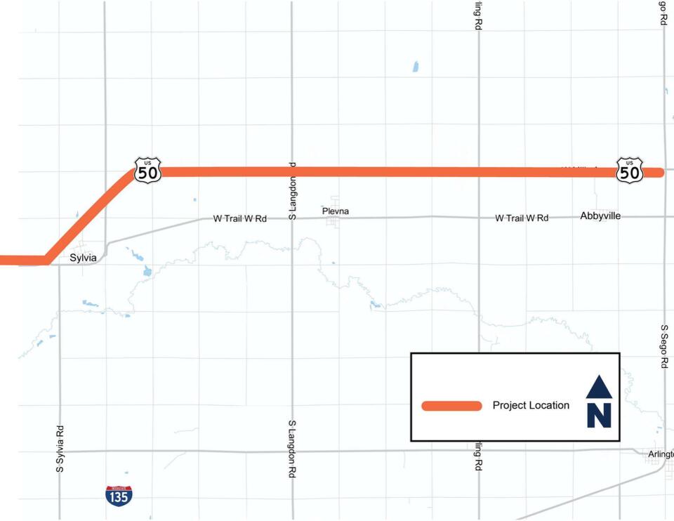KDOT to Begin U.S. 50 overlay project in Reno County Sept. 22 - NewsBreak