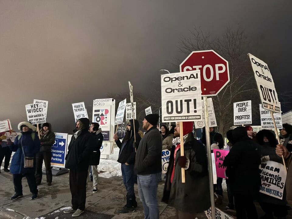 ‘Dairyland, not data land’: Wisconsinites continue to protest data ...
