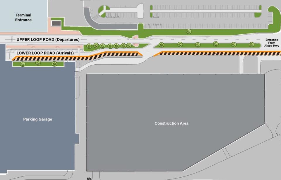 🚧 Airport lower-level lane closed Aug 24, 2026–spring 2027 - NewsBreak