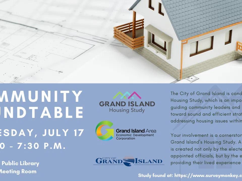 Grand Island Housing Study to host Community Roundtable