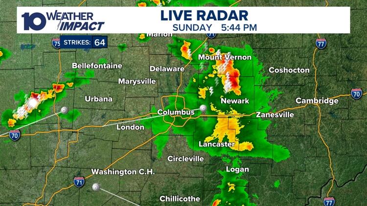 Storms move through central Ohio | Live radar - NewsBreak