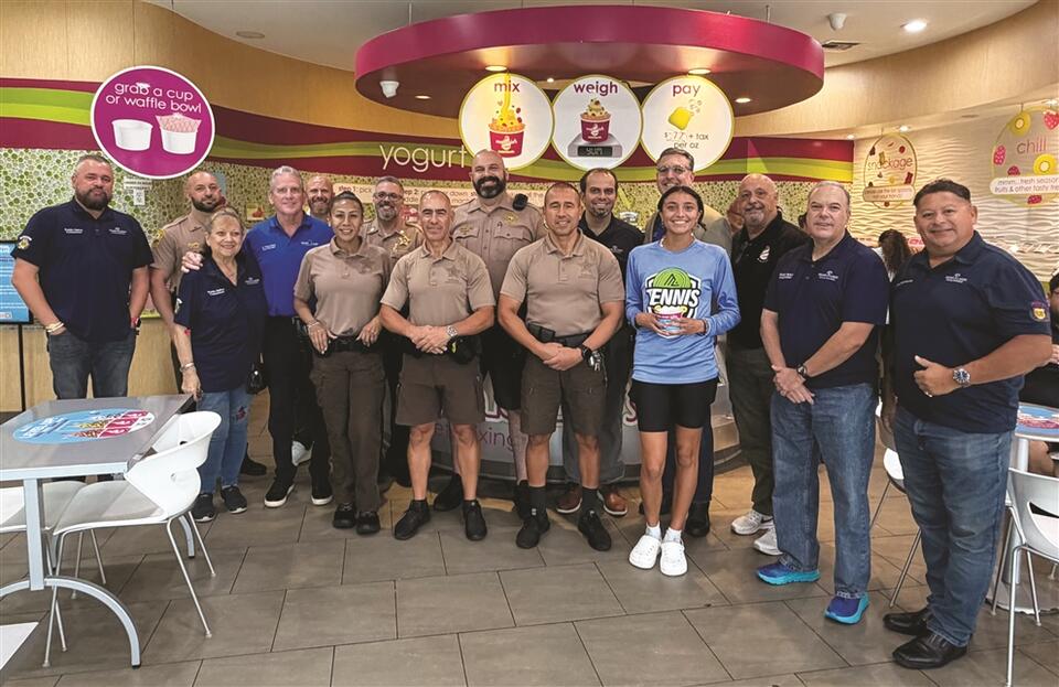 Cops, community mingle at Menchie’s