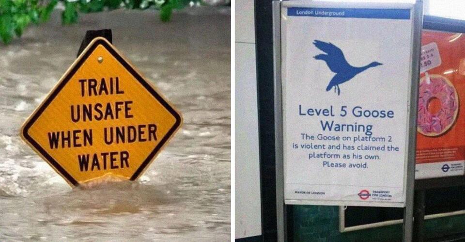 18 Warning Signs That Made Us Laugh Instead of Worry - NewsBreak