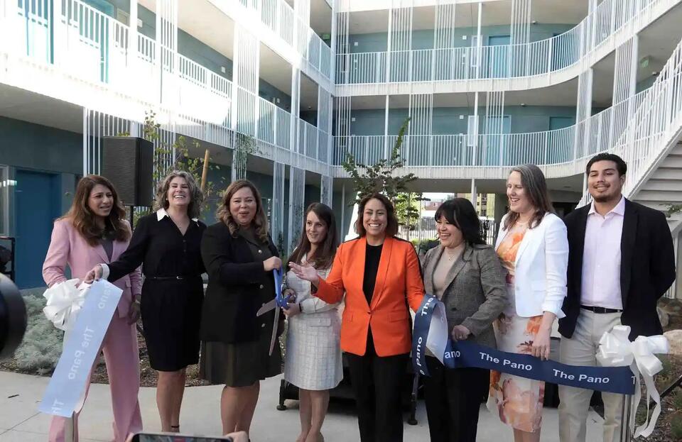 LA officials celebrate opening of The Pano, affordable housing complex ...