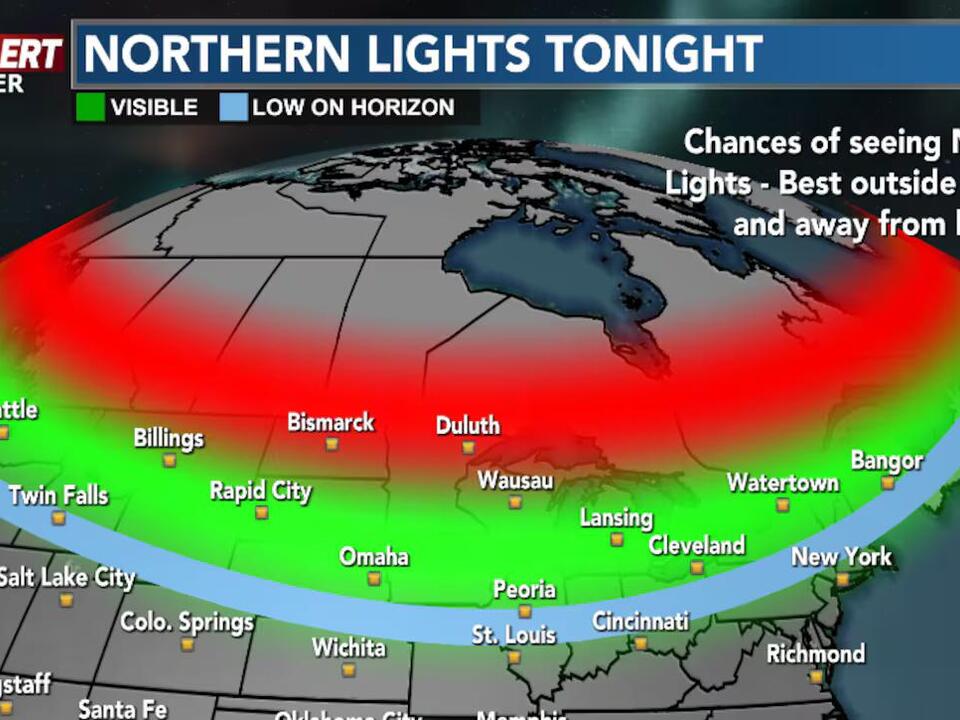 First Alert Weather: A strong solar storm could produce the northern ...