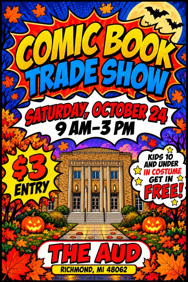 📅 Comic Book Trade Show: $3 entry, free for kids in costume - NewsBreak