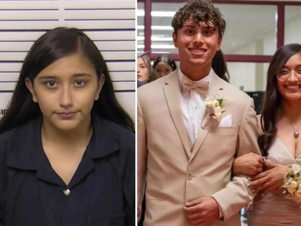 Smiling Alexee Trevizo seen at prom after dumping newborn baby in