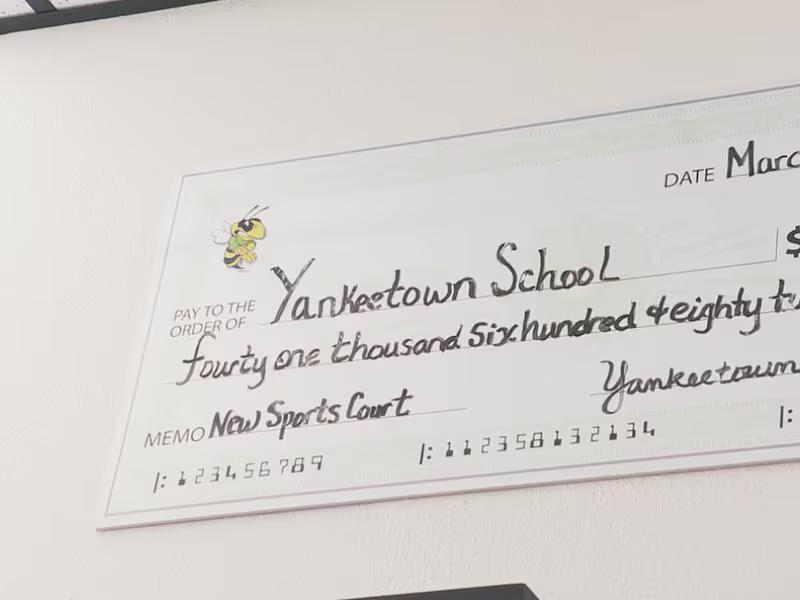 Yankeetown School staff members give bonus checks back to help with renovations