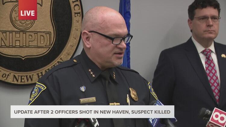 New Haven police update on officers shot, suspect killed - NewsBreak