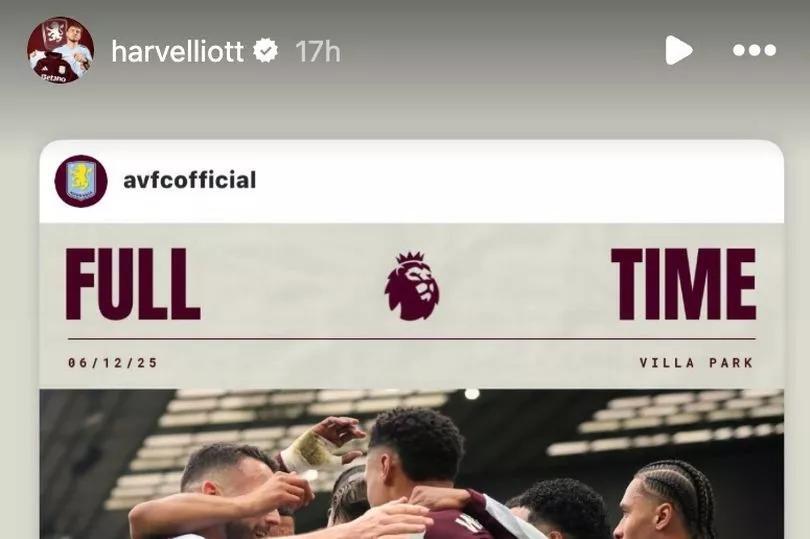 Harvey Elliott shows his true colors with reaction to Aston Villa's ...