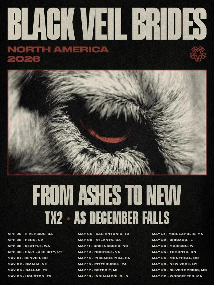 LIVE REVIEW: Black Veil Brides North American Spring 2026 Tour - NewsBreak
