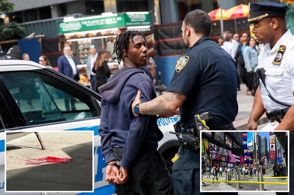 3 suspects in custody after reported machete attack injures 1 at Times ...