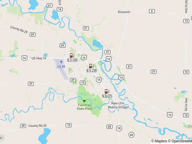Highprice warning Most and least expensive gas in New Ulm as of Sunday