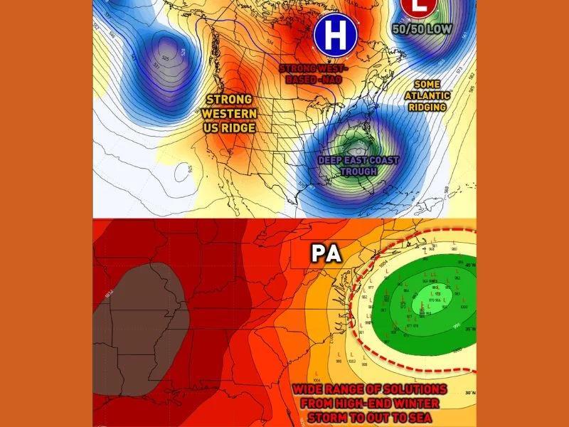 Pennsylvania Winter Storm Threat Builds for Late January as Potential ...