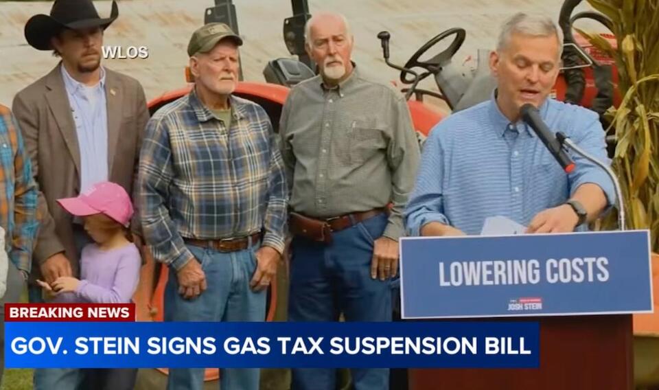 “Relief at the Pump” bill to suspend gas tax through Thanksgiving ...