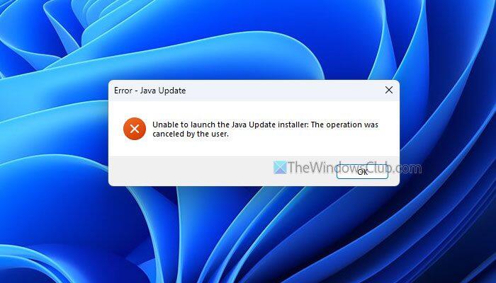 Unable to launch the Java Update installer [Fix] - NewsBreak