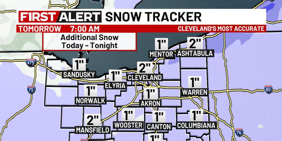19 First Alert Day: Snow winding down by midnight; slick spots on the ...