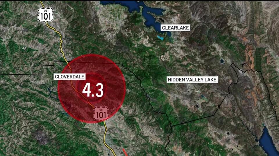 4.3 earthquake rattles downtown Cloverdale in Sonoma County, no major damage reported