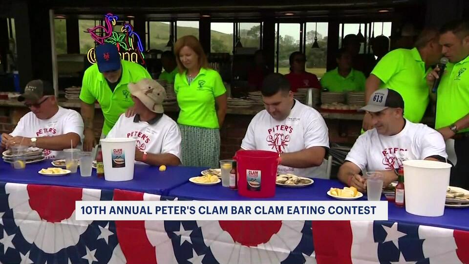 Peter's Clam Bar annual clam eating contest benefits fallen NYPD ...