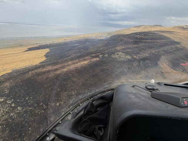 New wildfire sparks, grows to 170 acres on Fremont Island on Great Salt Lake