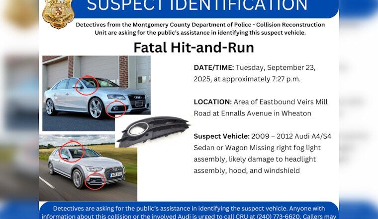 Montgomery County Police Seek Public's Help in Wheaton Fatal Hit-and ...
