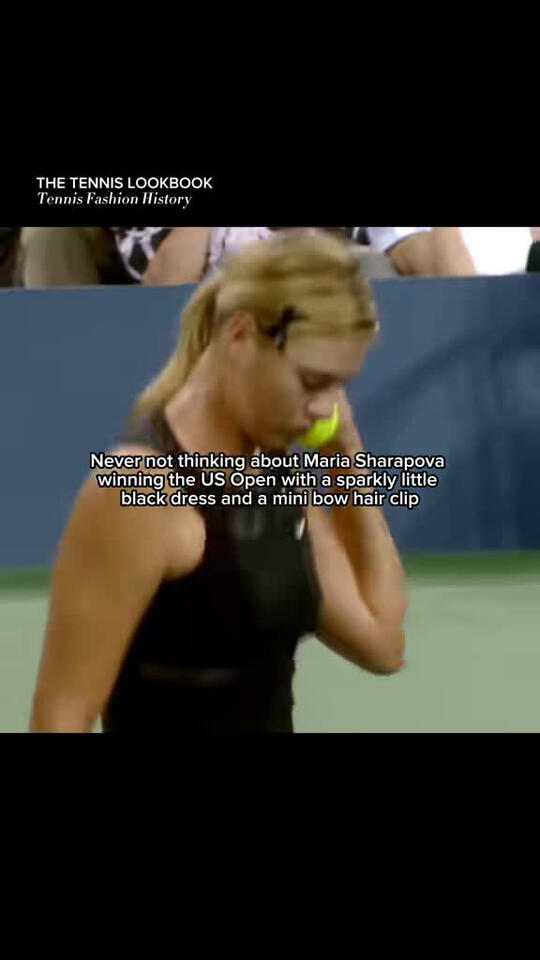 princess polly baby blue dress Maria Sharapova's unforgettable black dress at the 2006 US Open — true  tennis fashion history 🖤 #MariaSharapova #TennisFashion #USOpen