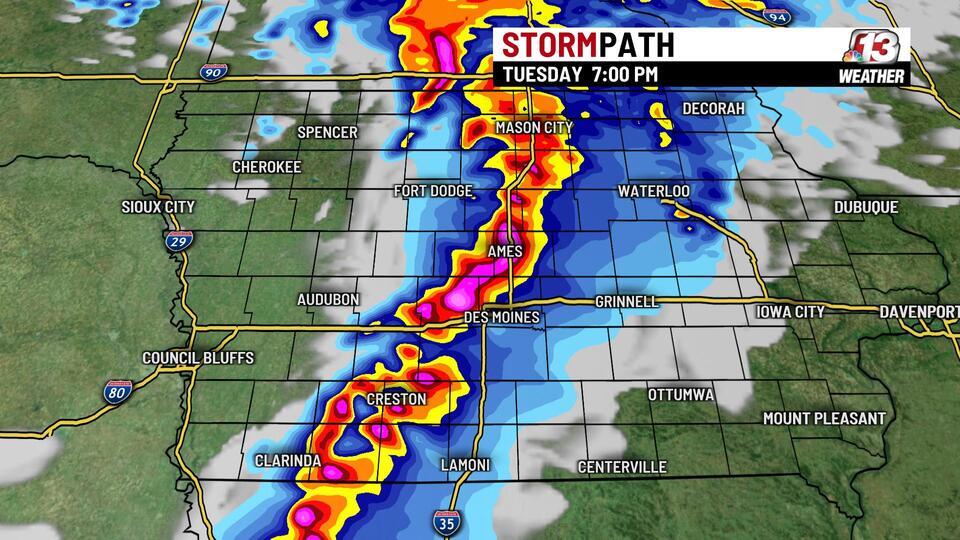 Turbulent Tuesday: More severe storms take aim at central Iowa - NewsBreak