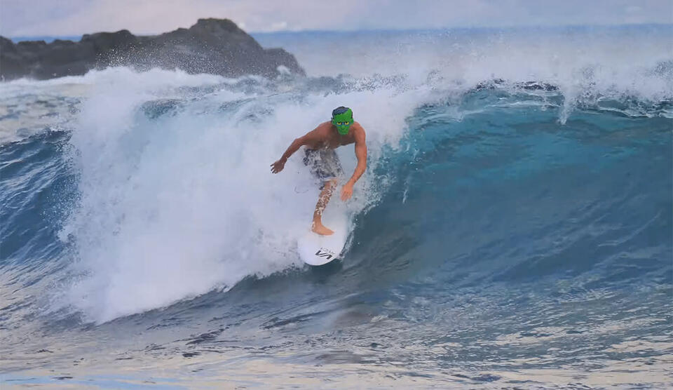 Clay Marzo Donned a Frankenstein’s Monster Mask for a Halloween Surf ...